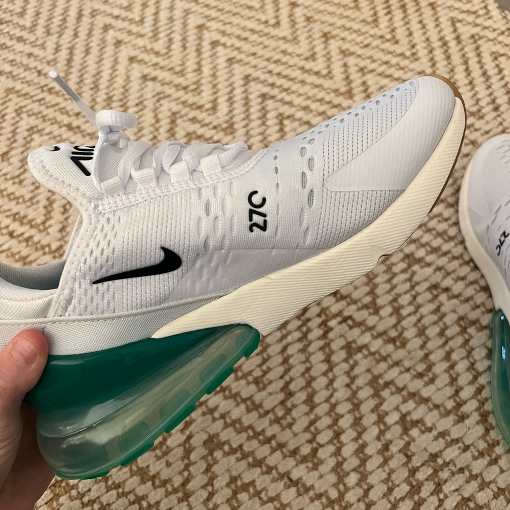 Nike Air Max White with Green Insole